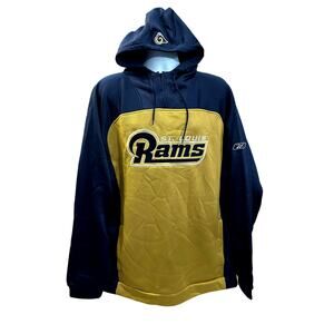 Vintage 90s Y2K NFL St Louis Los Angeles Rams Coat Jacket Puffer Size 2XL